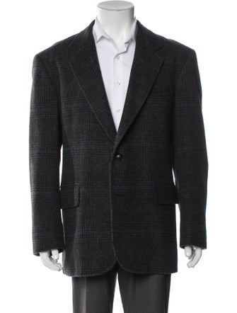 Pendleton Virgin Wool Plaid Print Blazer