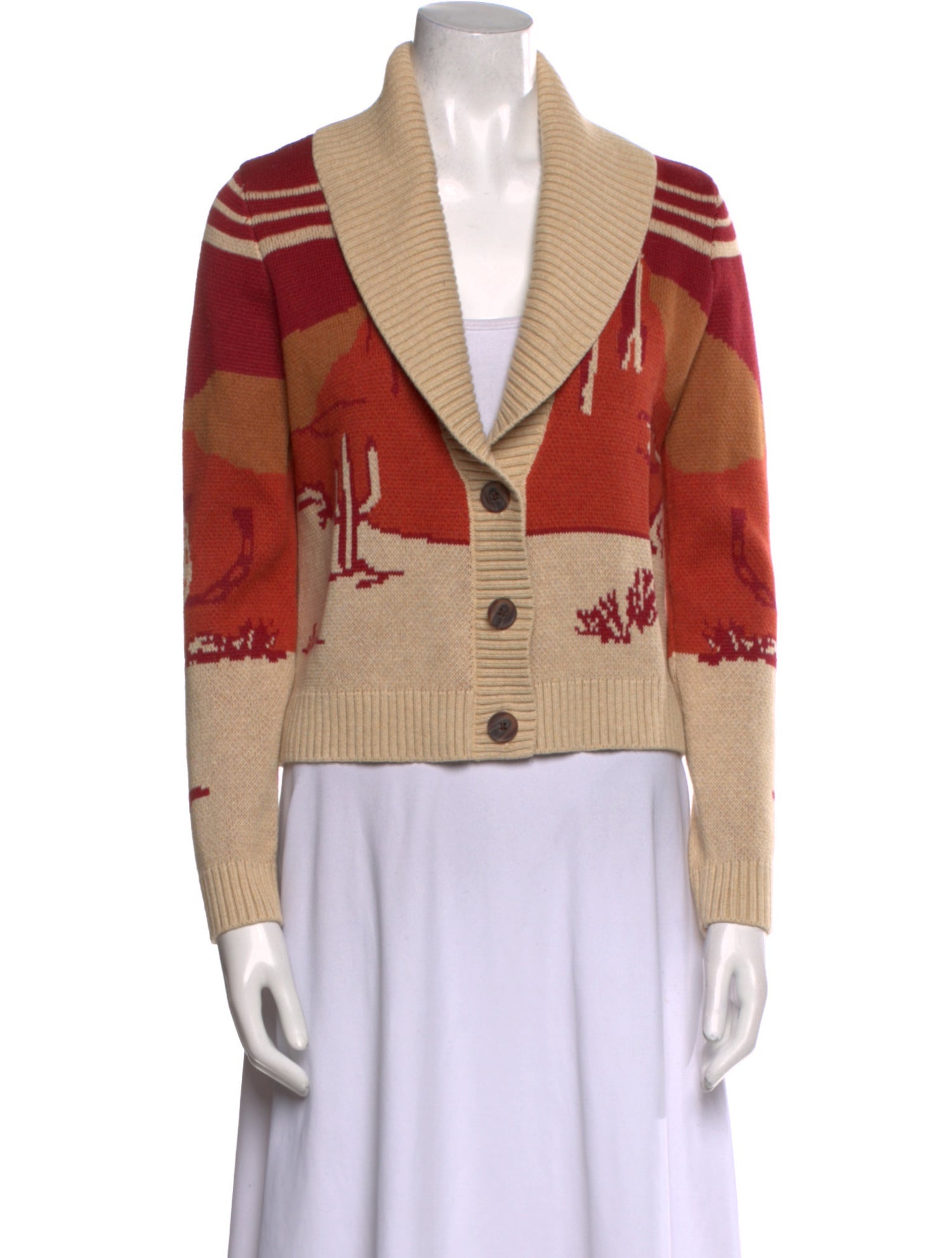 Pendleton Printed V-Neck Sweater w/ Tags