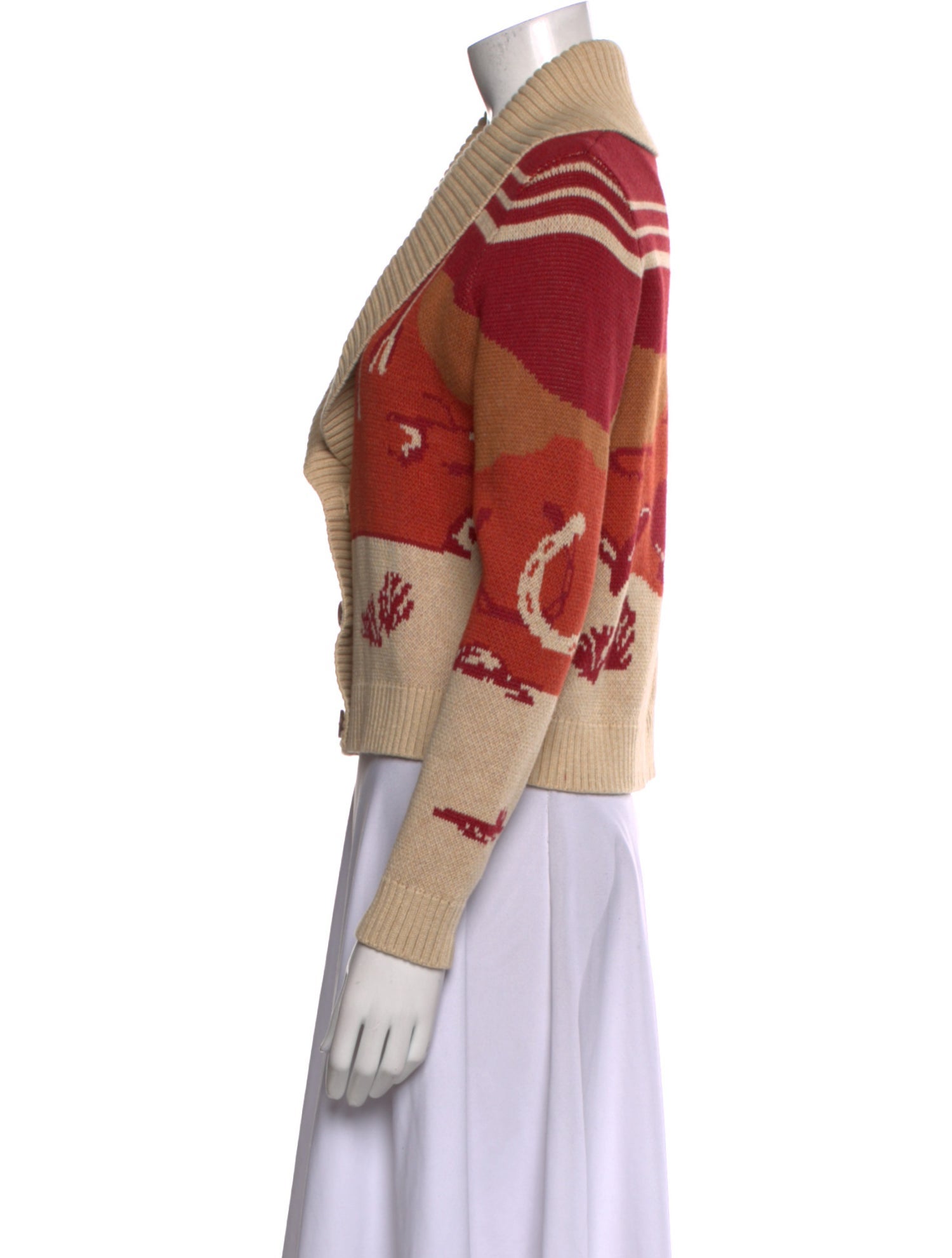 Pendleton Printed V-Neck Sweater w/ Tags