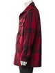Pendleton Virgin Wool Plaid Print Peacoat