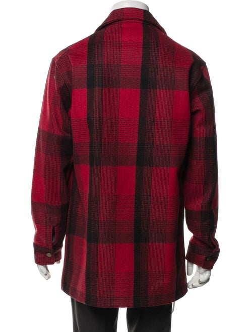 Pendleton Virgin Wool Plaid Print Peacoat
