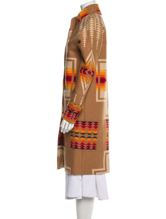 Pendleton Virgin Wool Printed Trench Coat