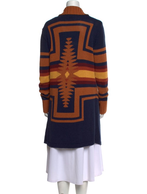 Pendleton Striped Open Front Sweater