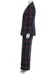 Pendleton Virgin Wool Plaid Print Pantsuit