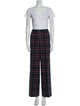 Pendleton Virgin Wool Plaid Print Pantsuit