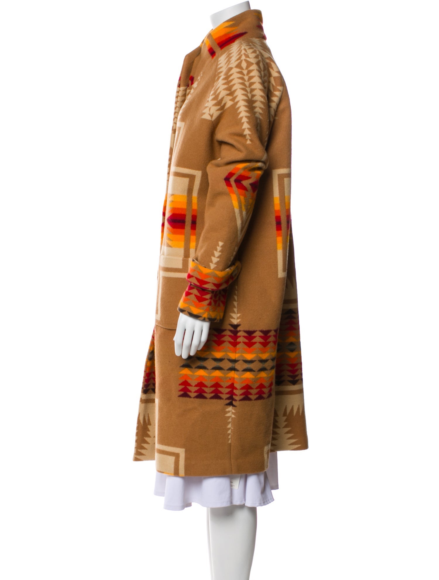 Pendleton Virgin Wool Printed Trench Coat