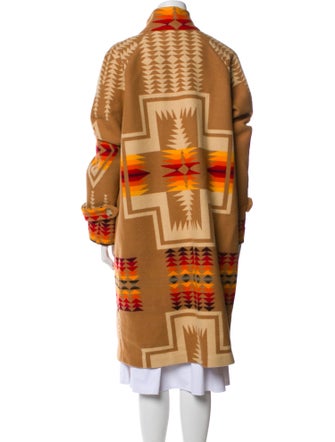 Pendleton Virgin Wool Printed Trench Coat