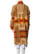 Pendleton Virgin Wool Printed Trench Coat