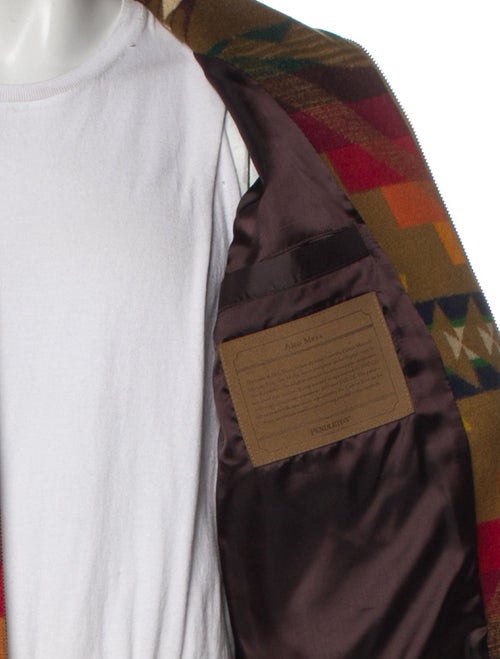 Pendleton Virgin Wool Plaid Print Utility Jacket