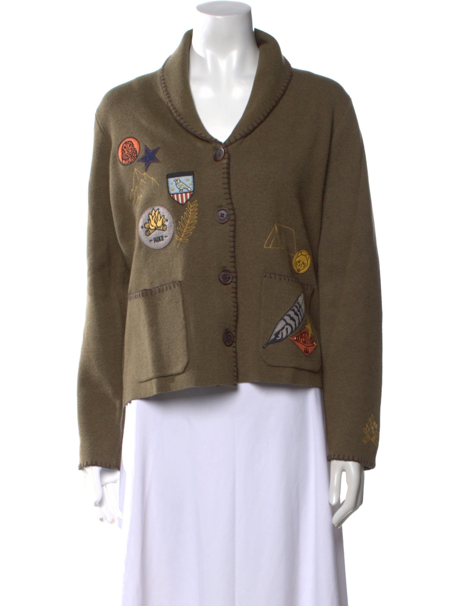 Pendleton Printed V-Neck Sweater