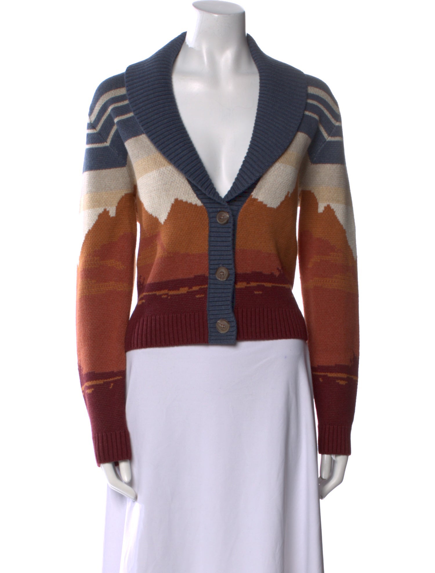 Pendleton Wool Colorblock Pattern Sweater