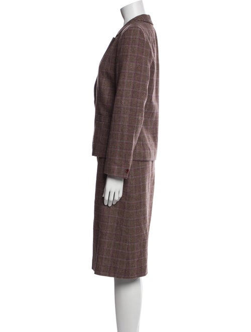 Pendleton Virgin Wool Plaid Print Skirt Suit