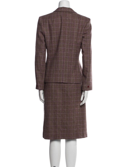 Pendleton Virgin Wool Plaid Print Skirt Suit