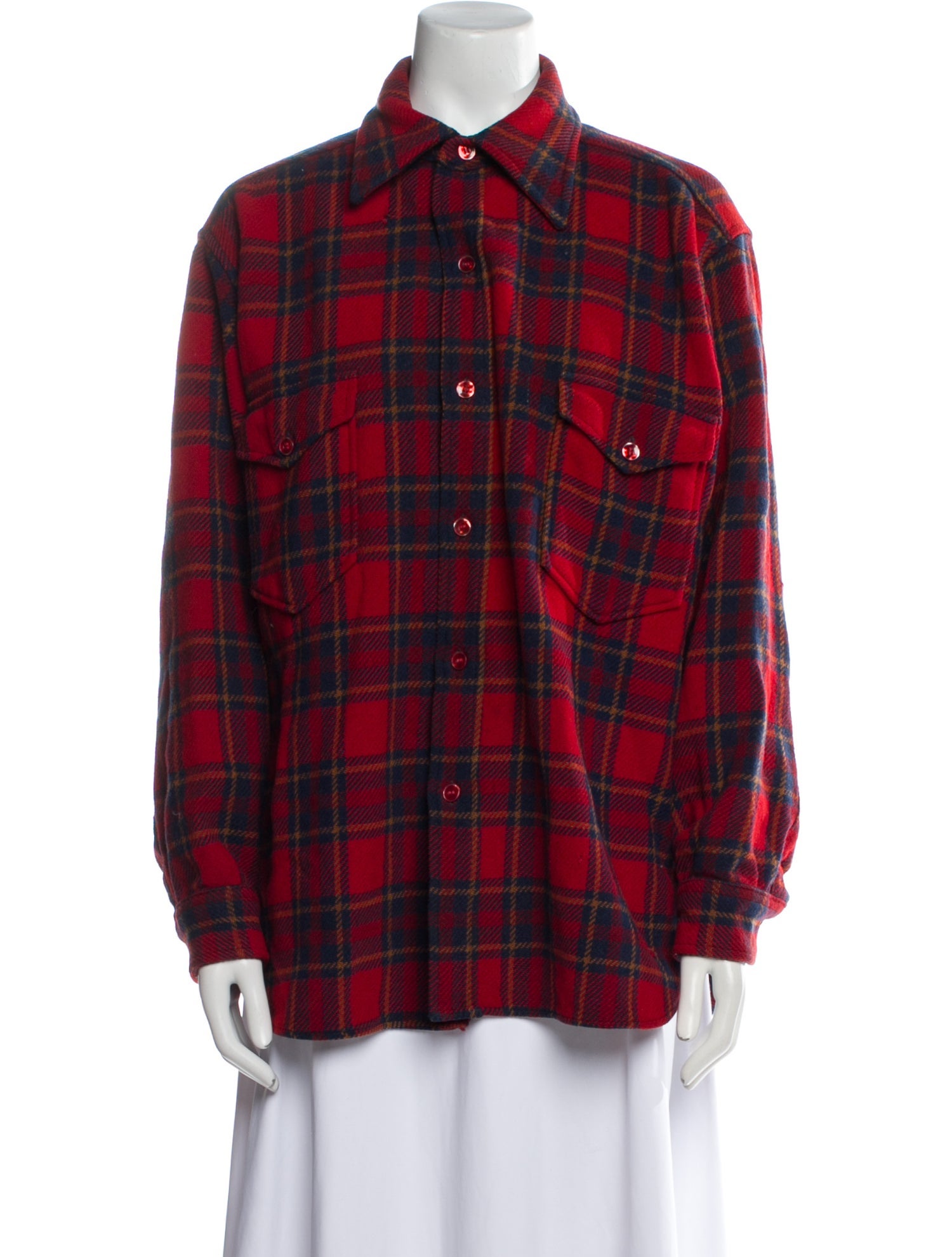 Pendleton Virgin Wool Plaid Print Jacket