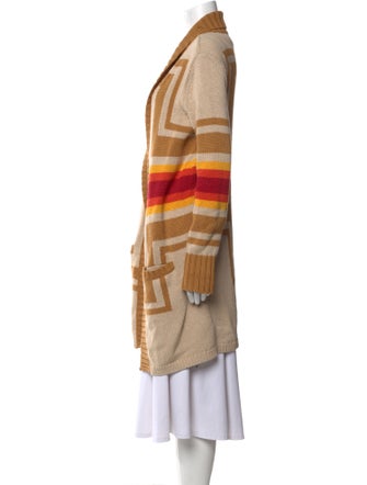 Pendleton Striped Open Front Sweater