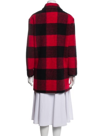 Pendleton Wool Plaid Print Peacoat