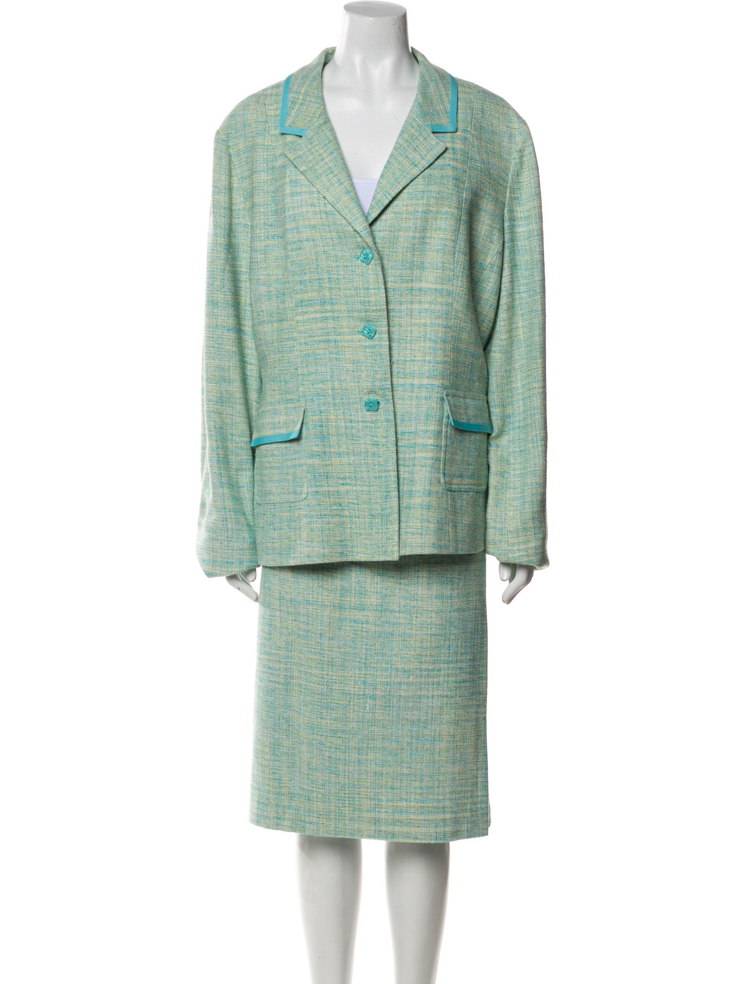 Pendleton Silk Skirt Suit