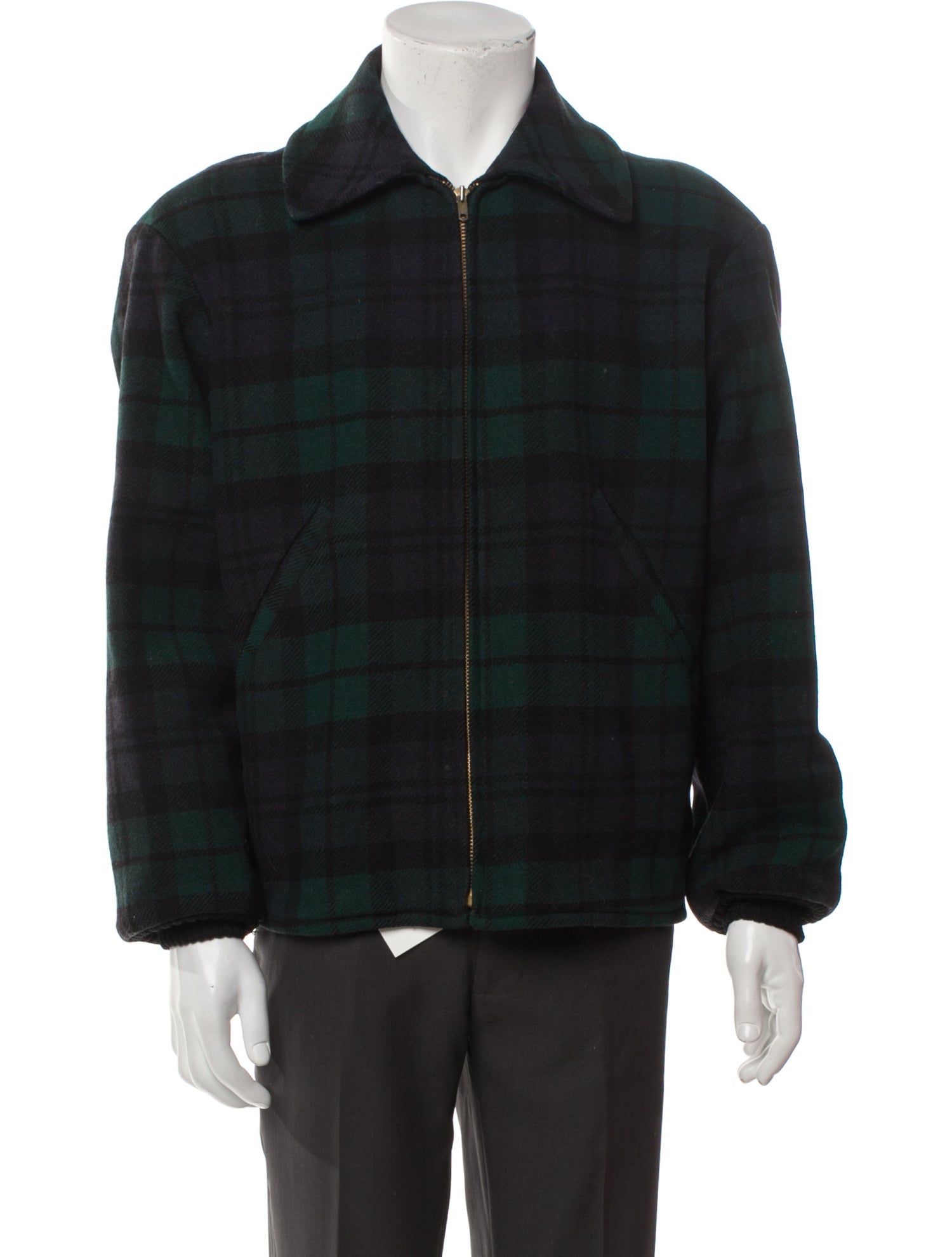 Pendleton Wool Plaid Print Jacket