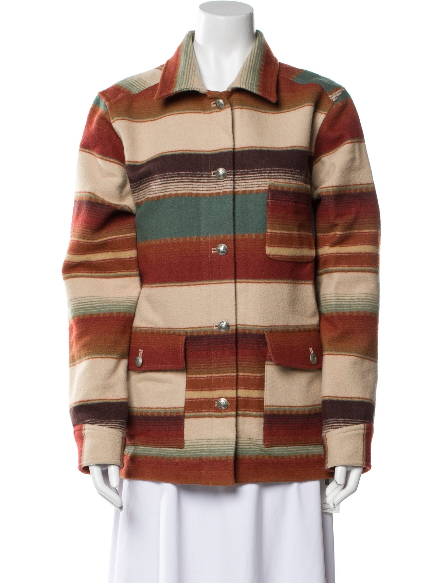 Pendleton Wool Striped Coat
