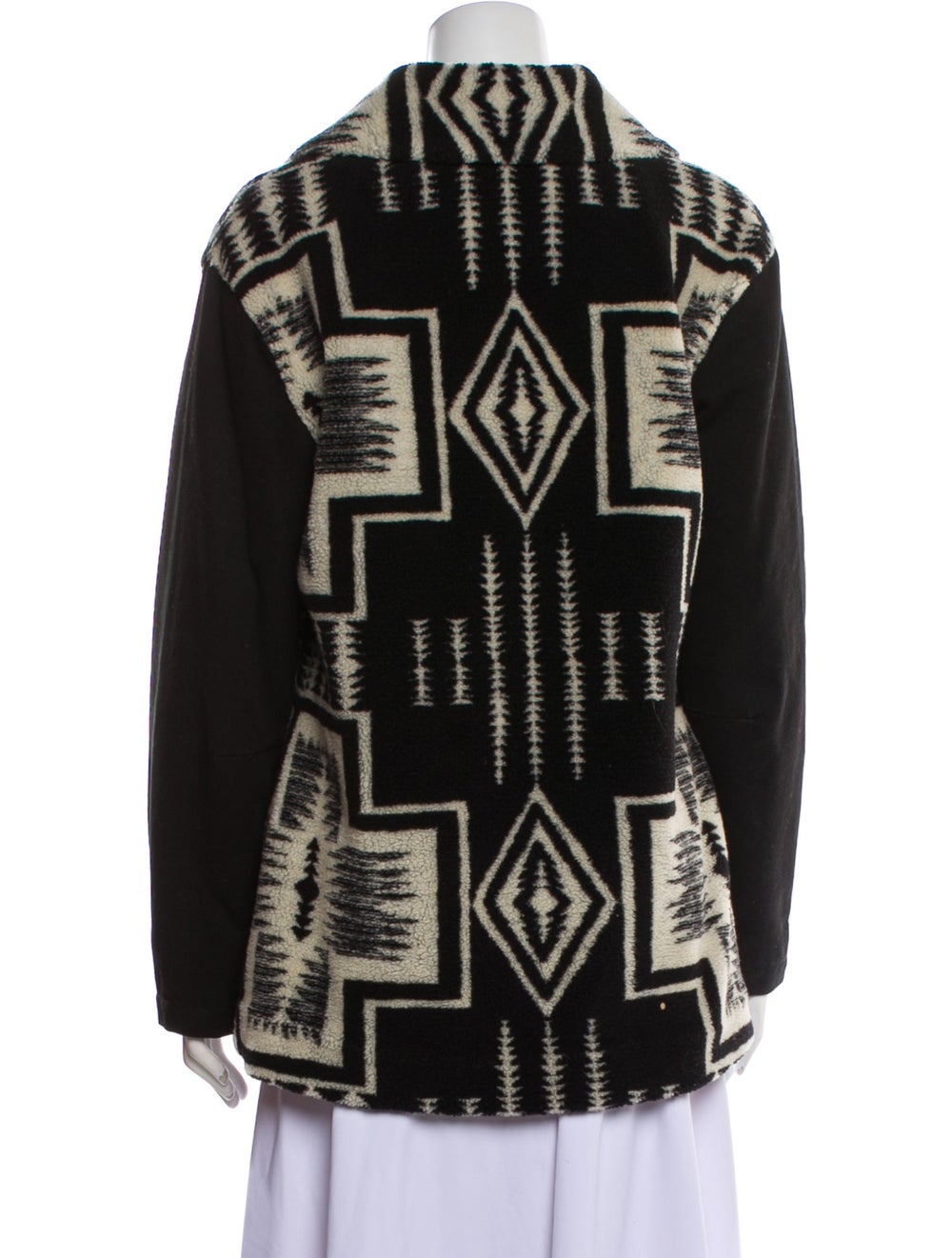 Pendleton Evening Jacket Black Printed Pointed Co… - image 3