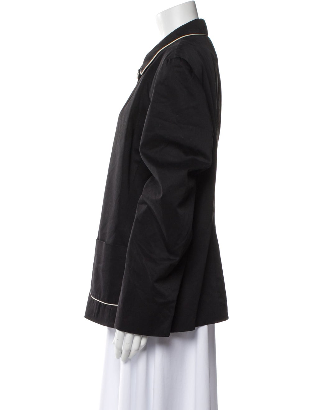 Pendleton Bomber Jacket Black Pointed Collar - image 2