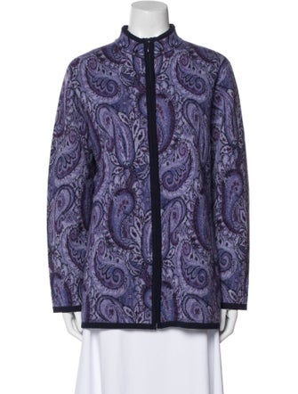 Pendleton Merino Wool Paisley Print Evening Jacket