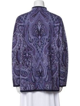 Pendleton Merino Wool Paisley Print Evening Jacket
