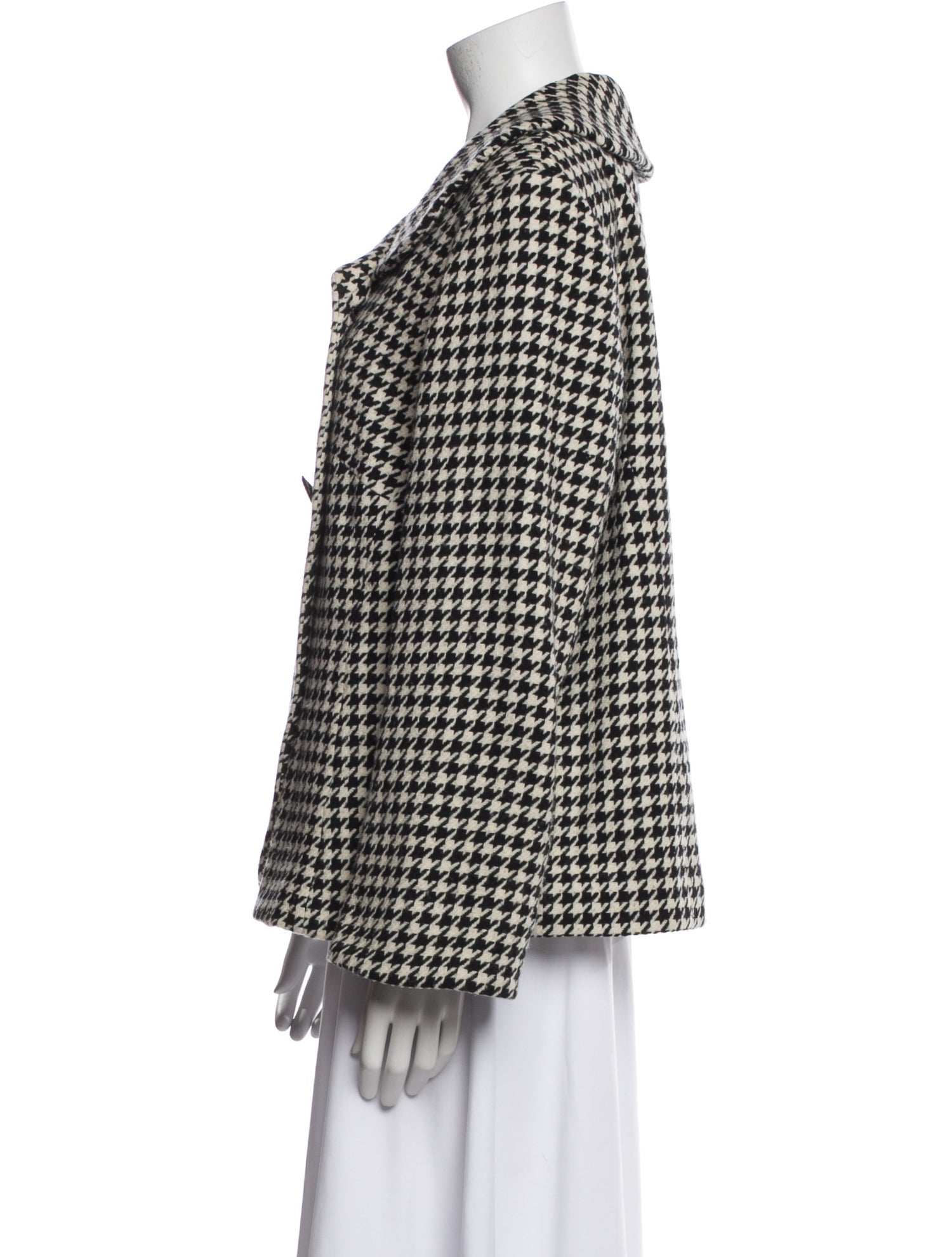 Pendleton Virgin Wool Houndstooth Print Blazer