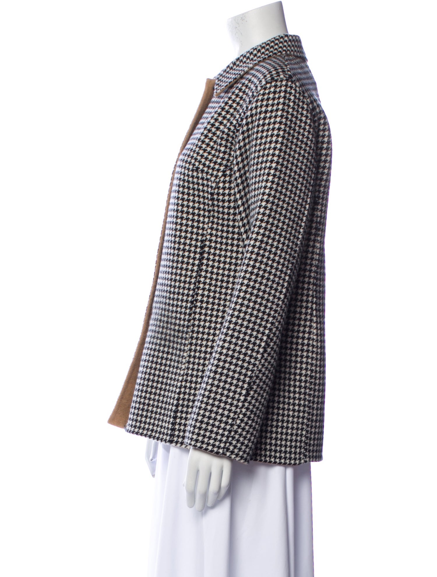 Pendleton Merino Wool Houndstooth Print Coat