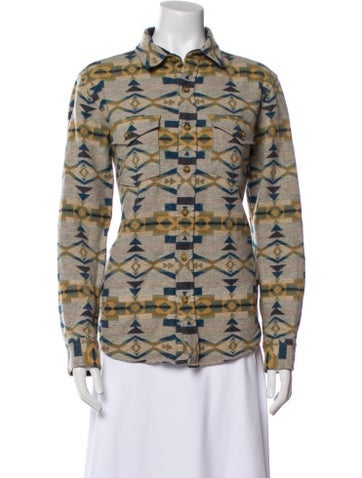 Pendleton Jackets Virgin Wool Printed Utility Jacket S