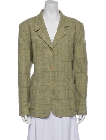 Pendleton Jackets Wool Plaid Print Blazer XL