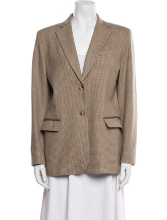 Pendleton Virgin Wool Houndstooth Print Blazer