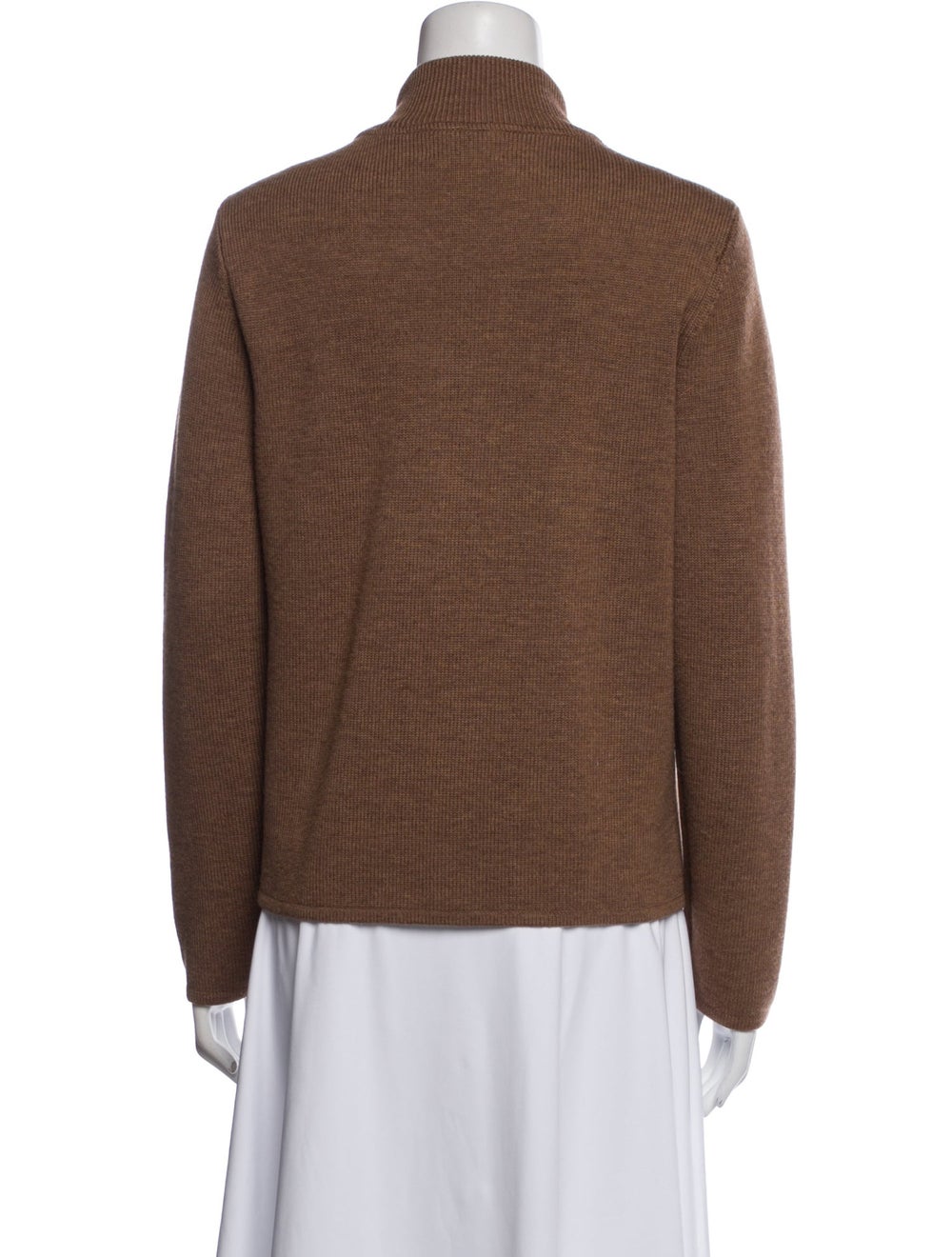 Pendleton Leather Jacket Brown Stand Collar Slit … - image 3