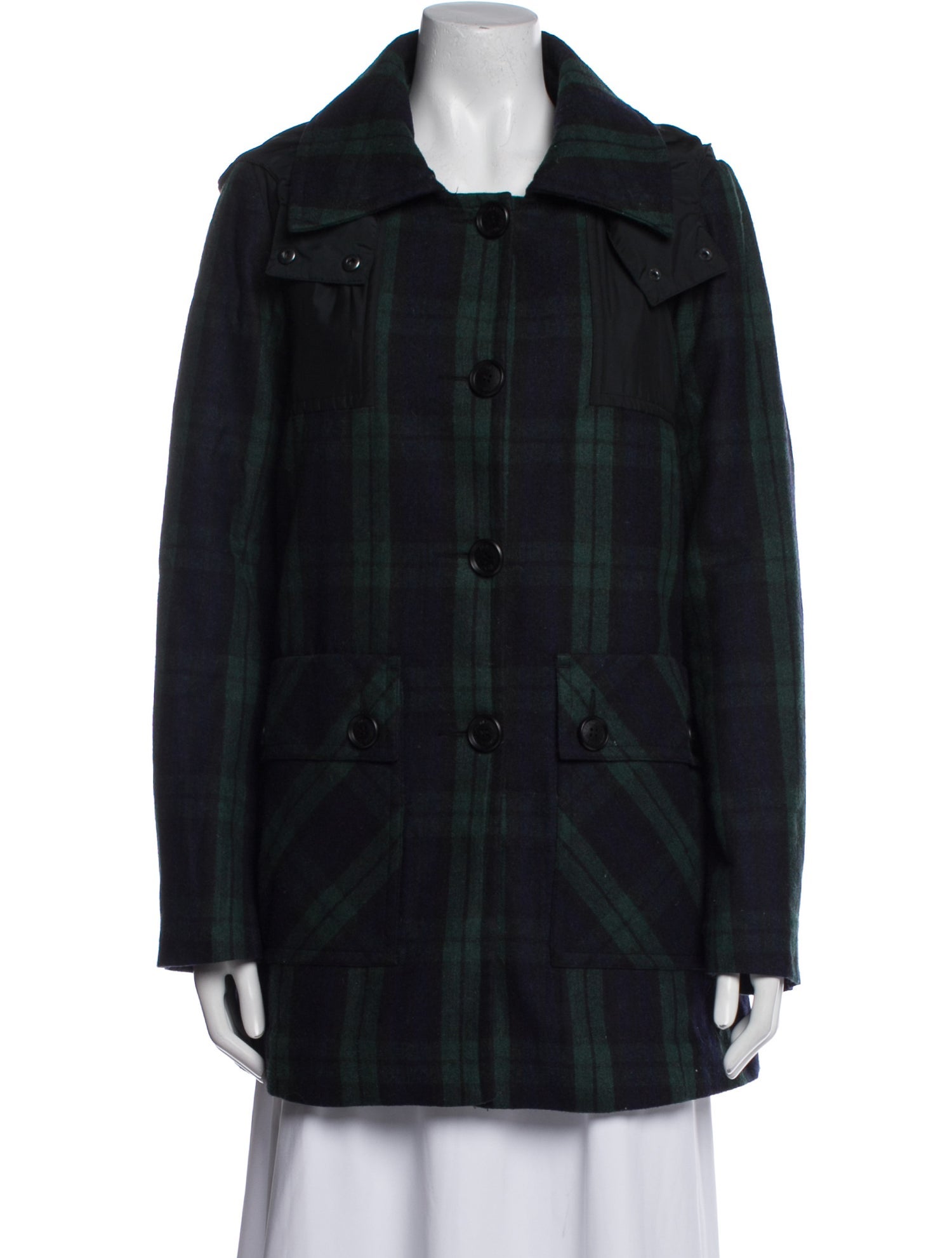 Pendleton Wool Plaid Print Coat