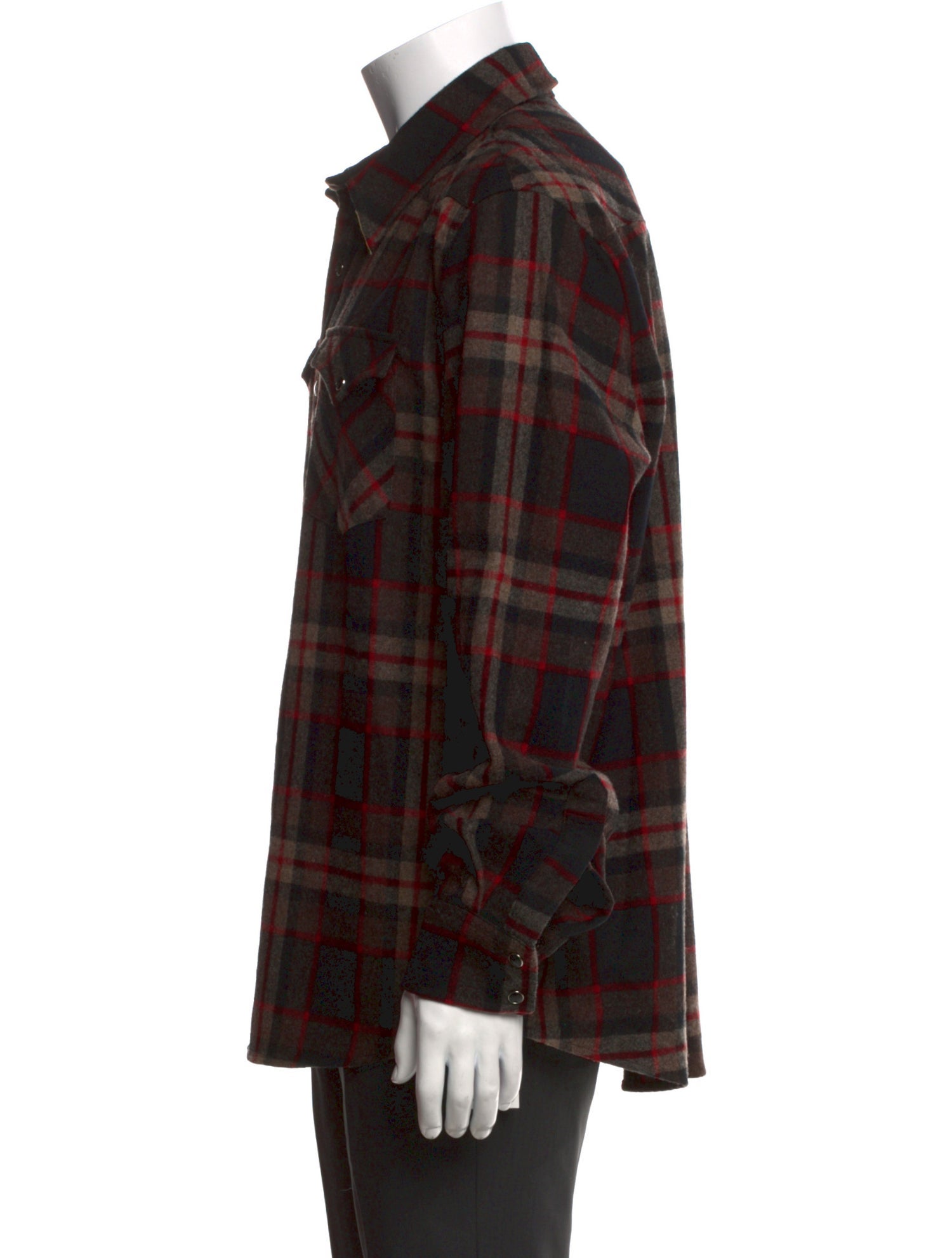 Pendleton Virgin Wool Plaid Print Western Shirt