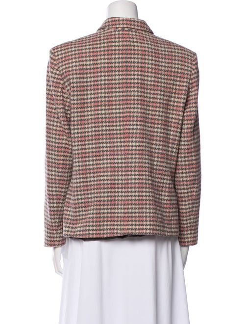 Pendleton Virgin Wool Plaid Print Blazer