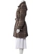 Pendleton Virgin Wool Plaid Print Trench Coat