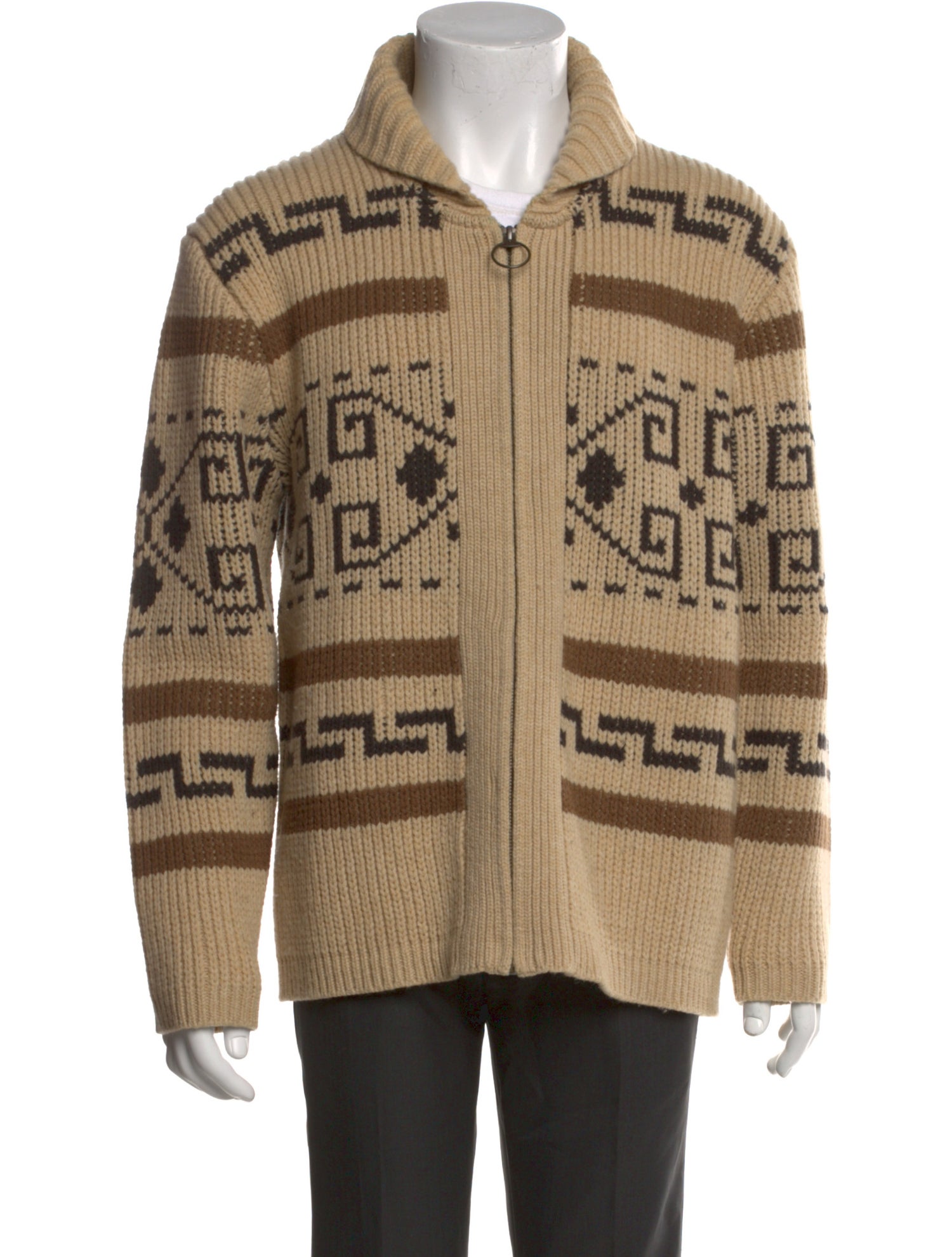 Pendleton Lambswool Printed Cardigan