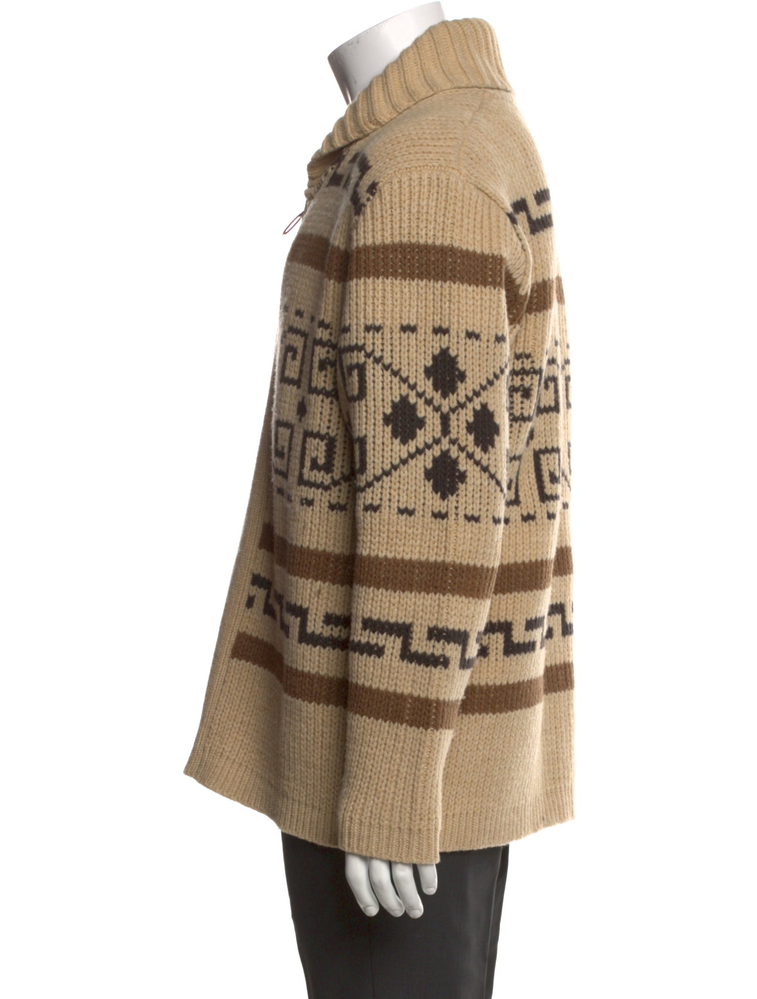 Pendleton Lambswool Printed Cardigan