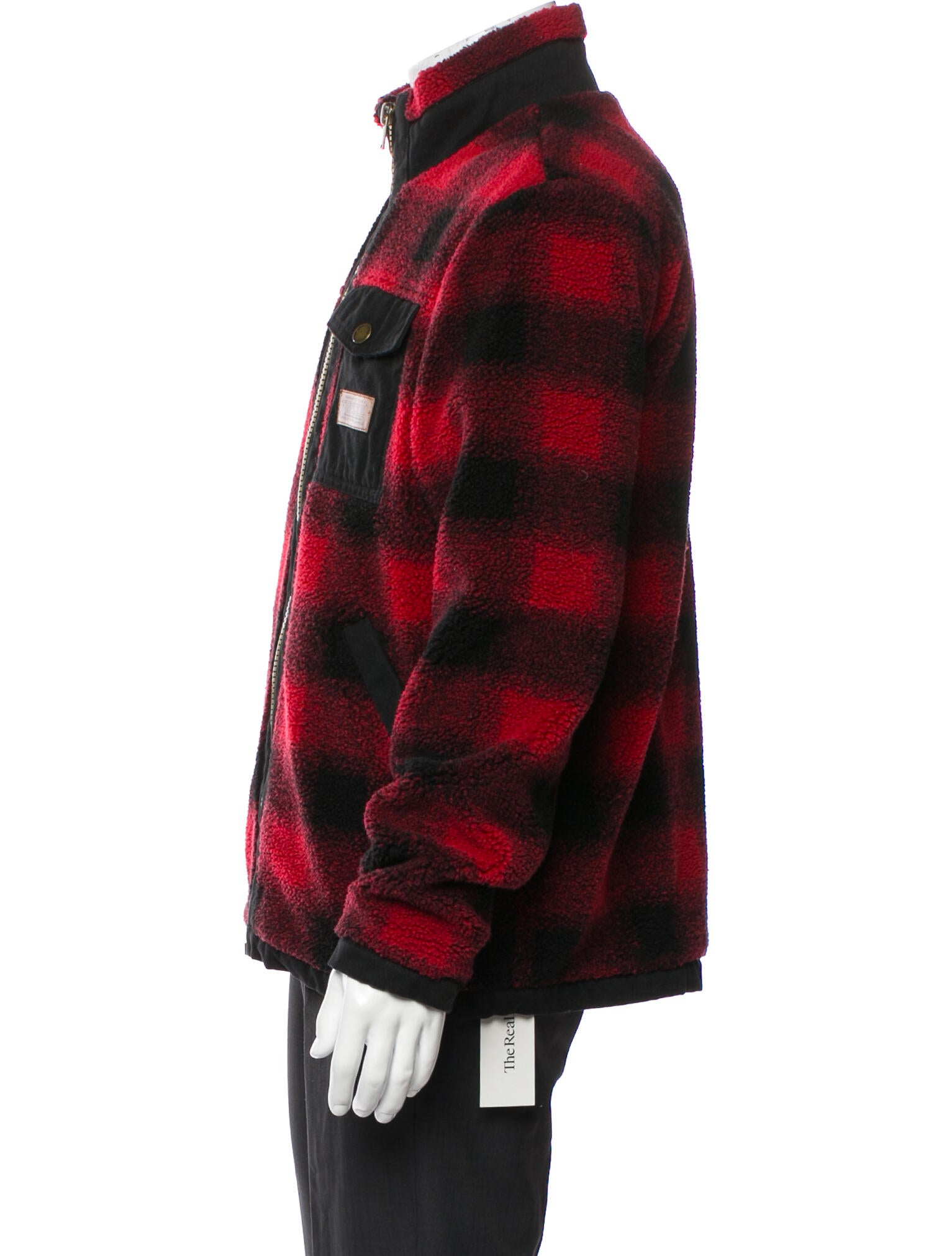Pendleton Fleece Plaid Print Puffer Coat