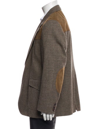 Pendleton Wool Houndstooth Print Blazer