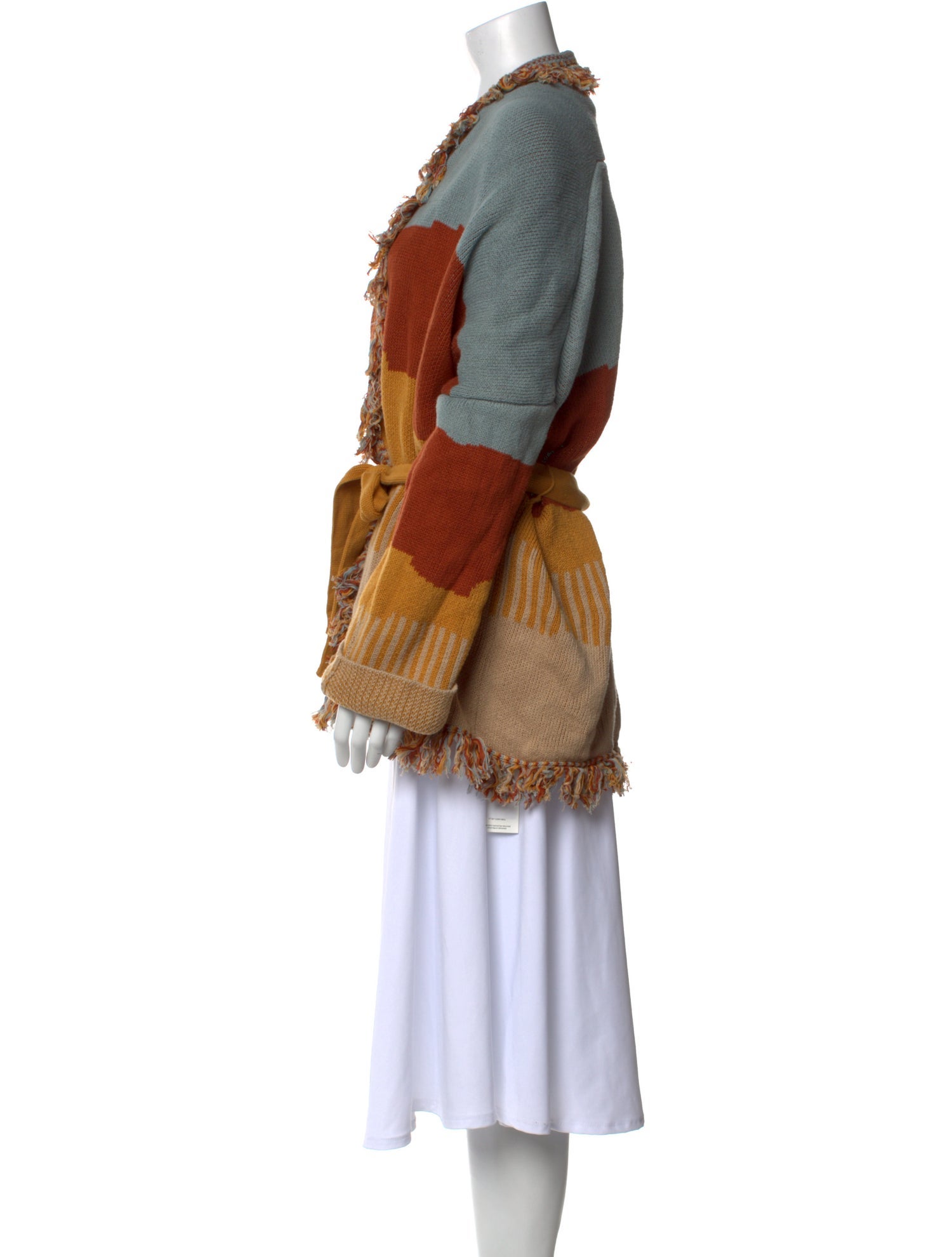 Pendleton Colorblock Pattern V-Neck Sweater