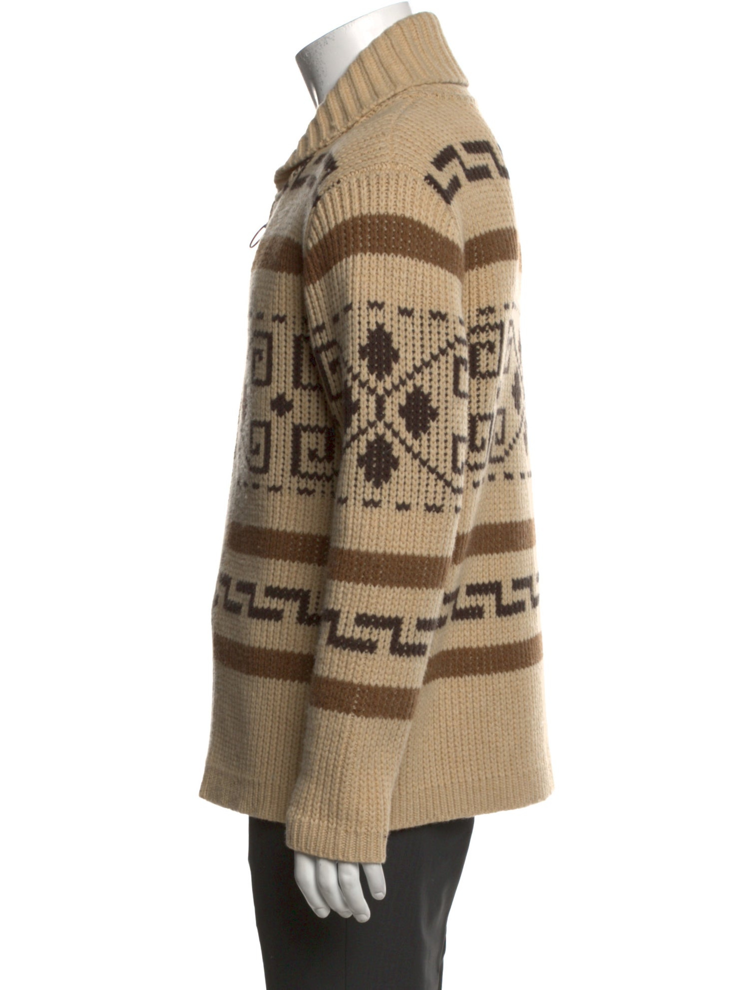 Pendleton Lambswool Printed Cardigan