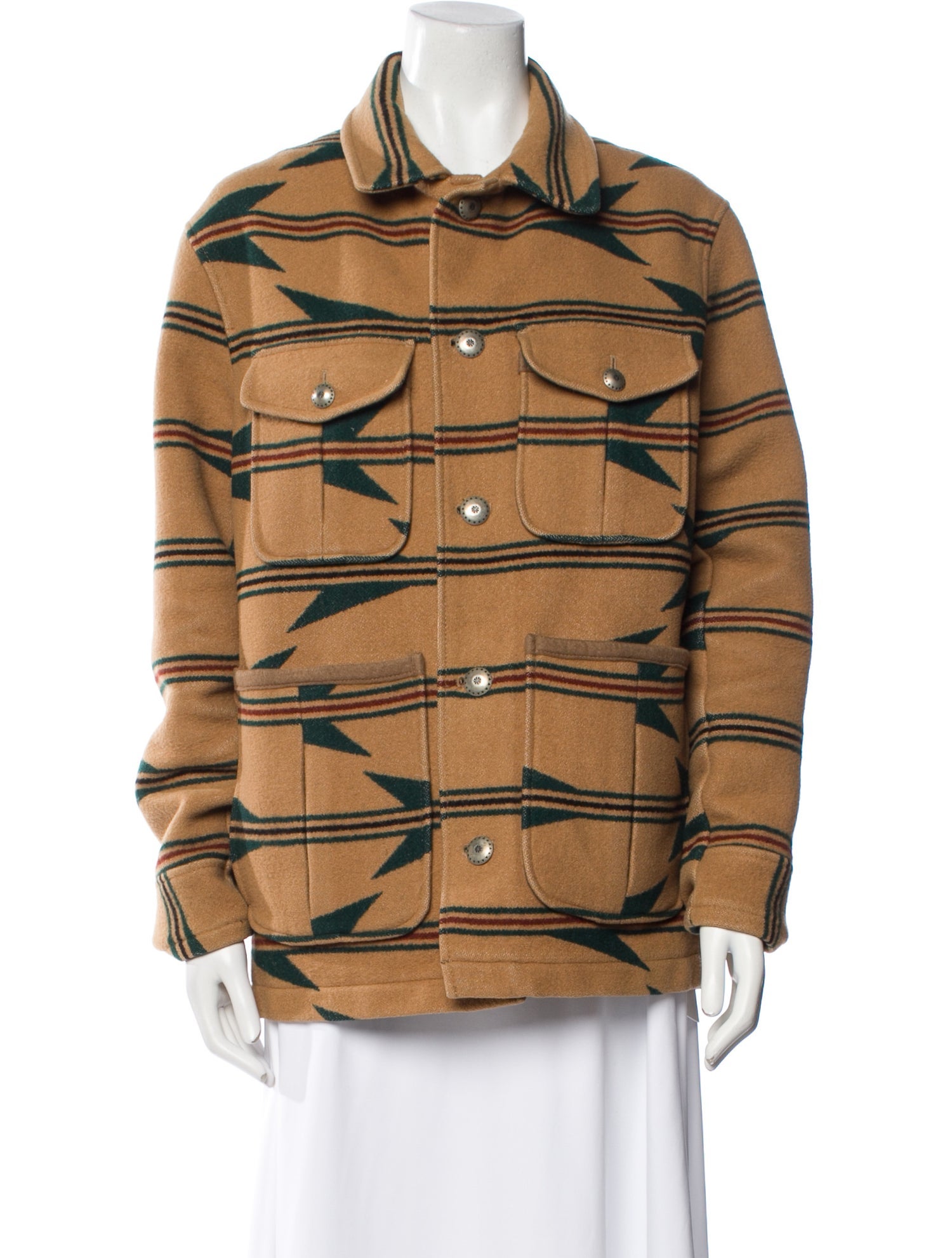 Pendleton Wool Plaid Print Jacket