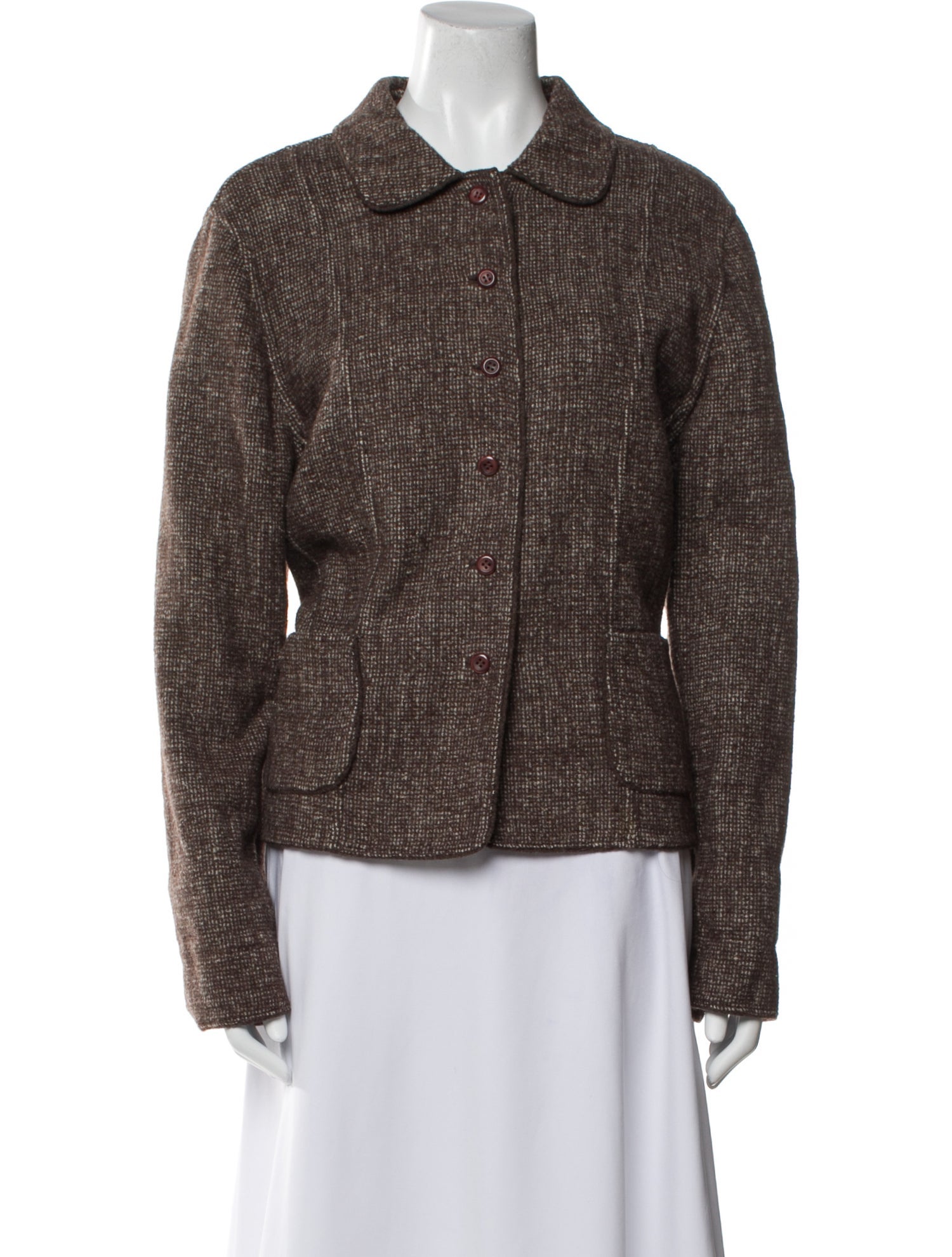 Pendleton Virgin Wool Tweed Pattern Evening Jacket