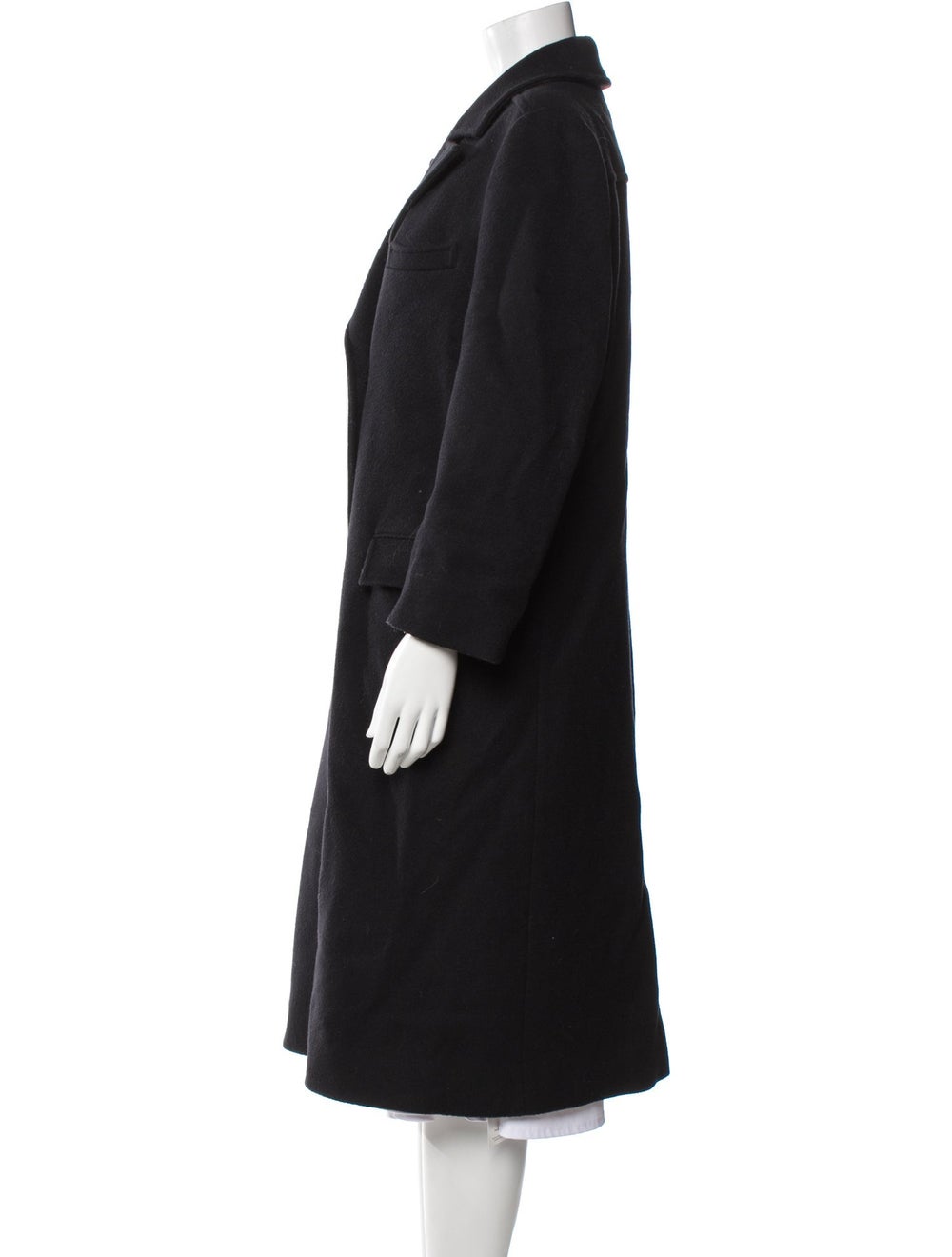 Pendleton Virgin Wool Coat Black Pointed Collar L… - image 2