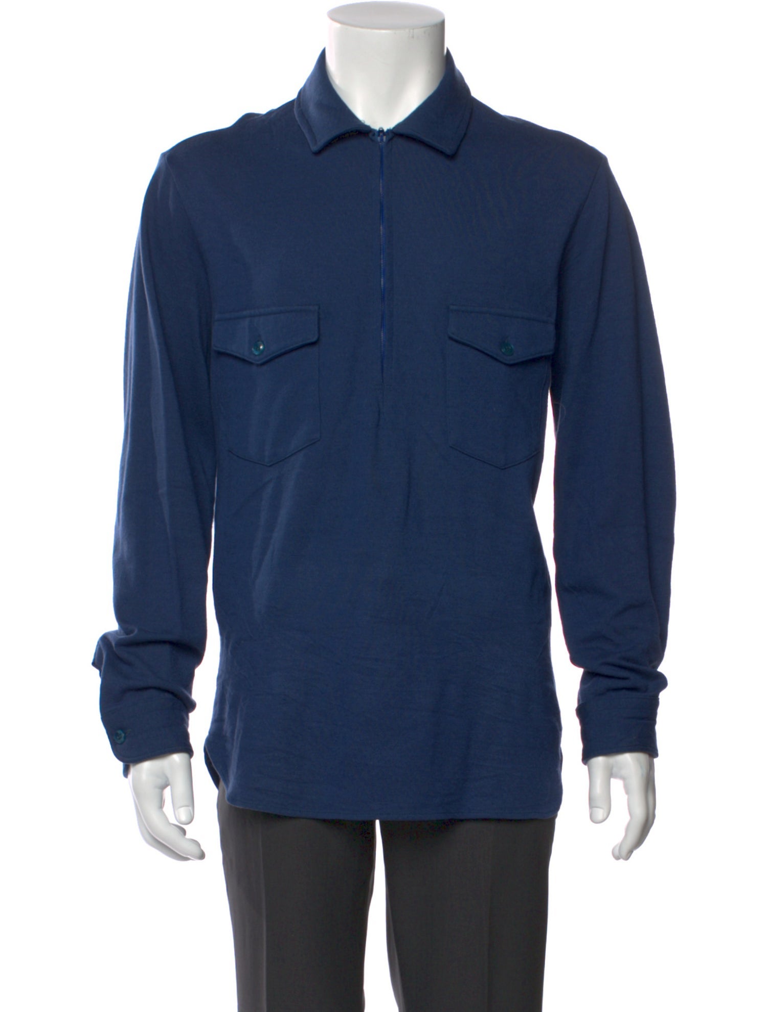 Pendleton Virgin Wool Collar Polo Sweater