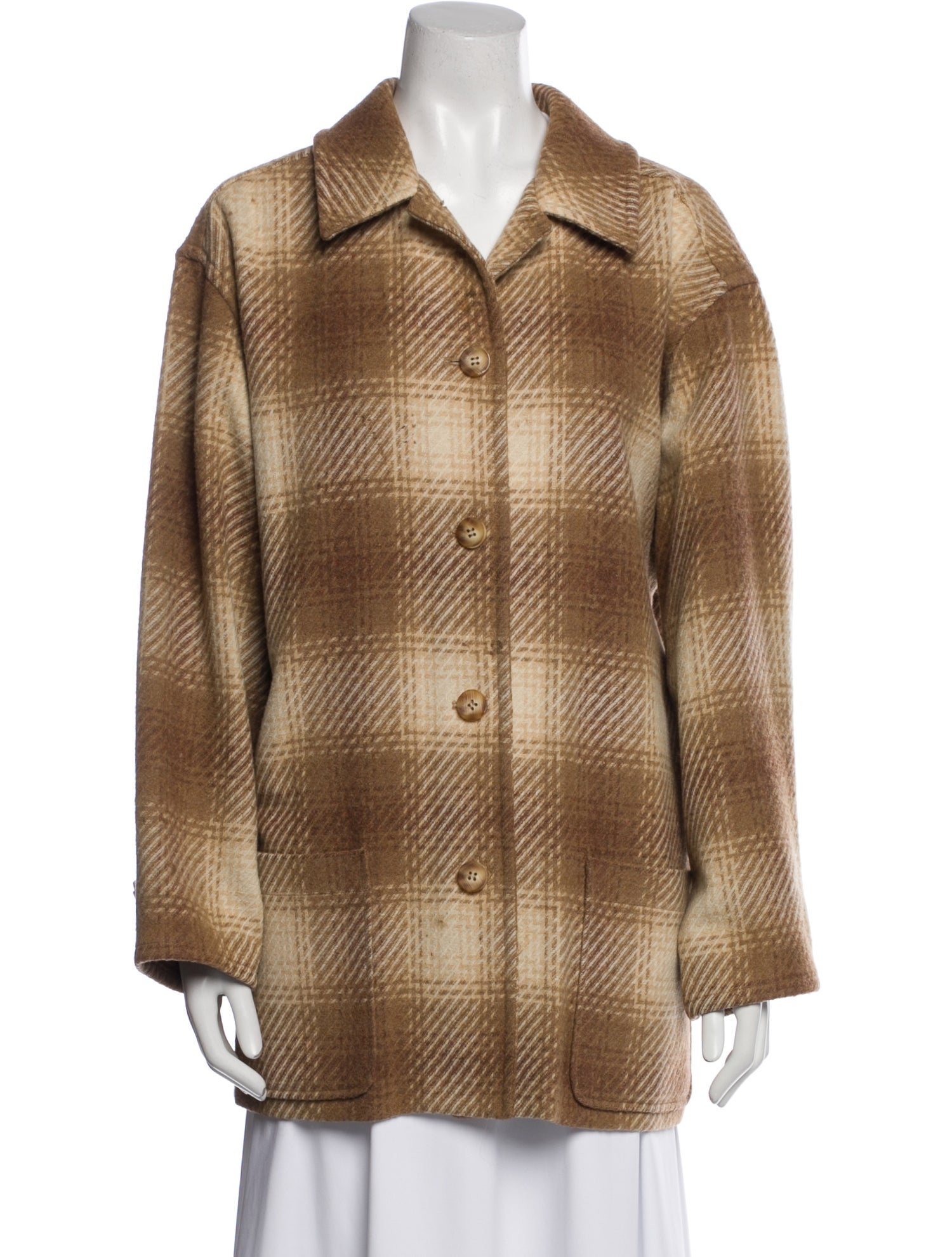 Pendleton Wool Plaid Print Jacket