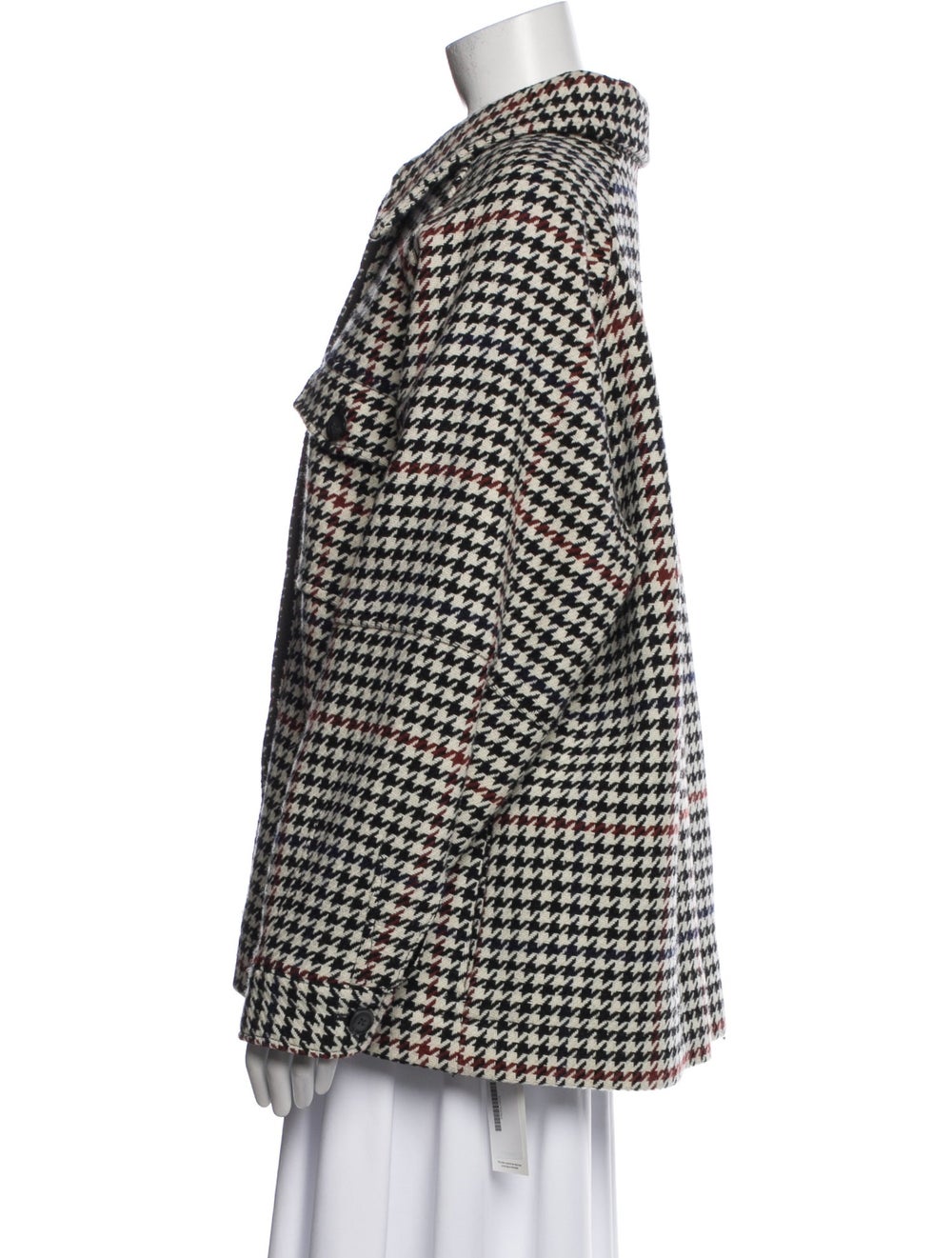 Pendleton Virgin Wool Jacket Black Houndstooth Pr… - image 2