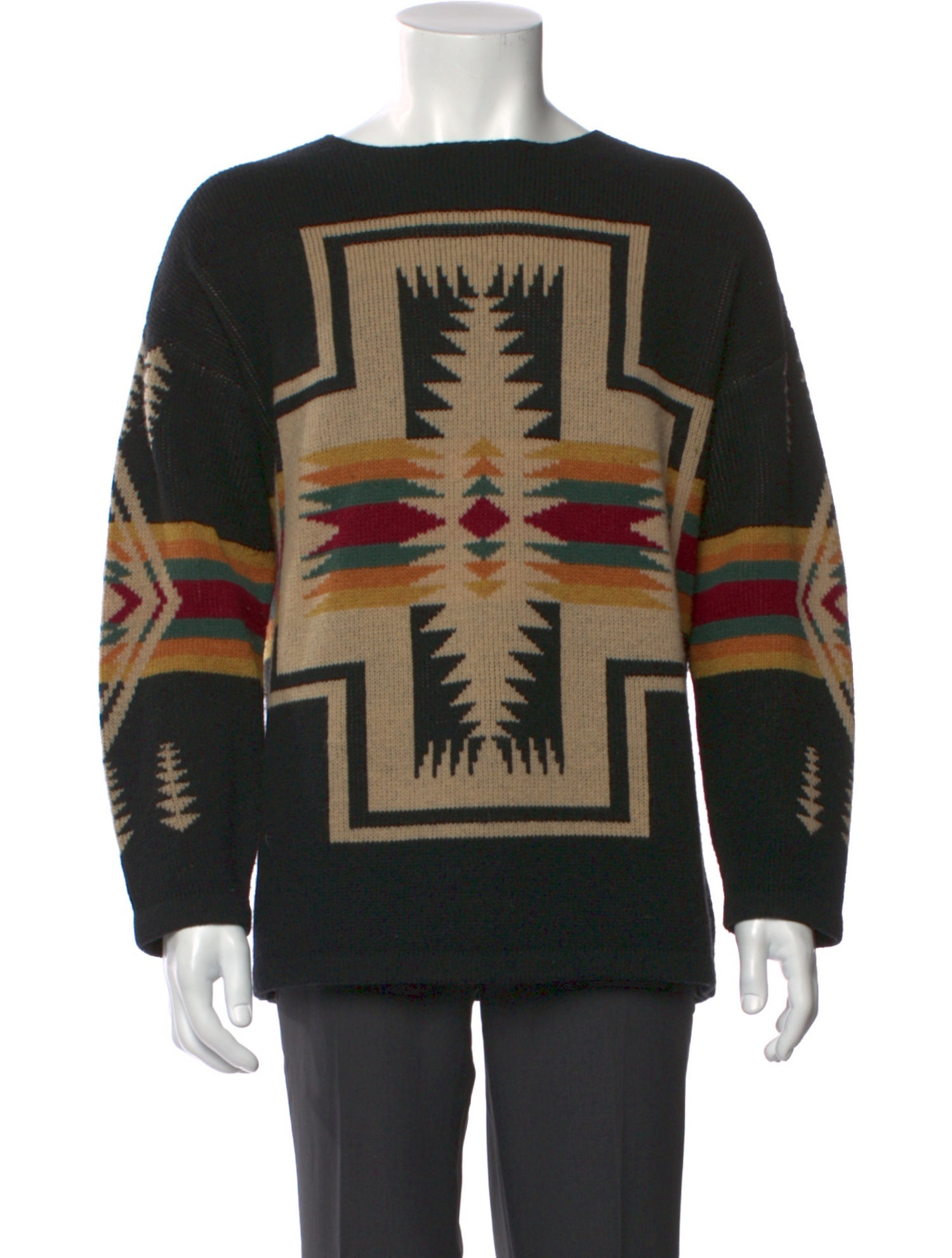 Pendleton Wool Graphic Print Pullover